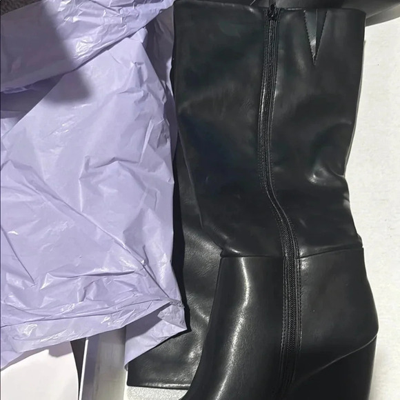 ❤️ NEW Madden Girl Black Over the Knee Boots - Picture 4 of 4